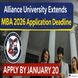 Alliance University Extends MBA 2026 Application Deadline; Apply by January 20 @alliance.edu.in